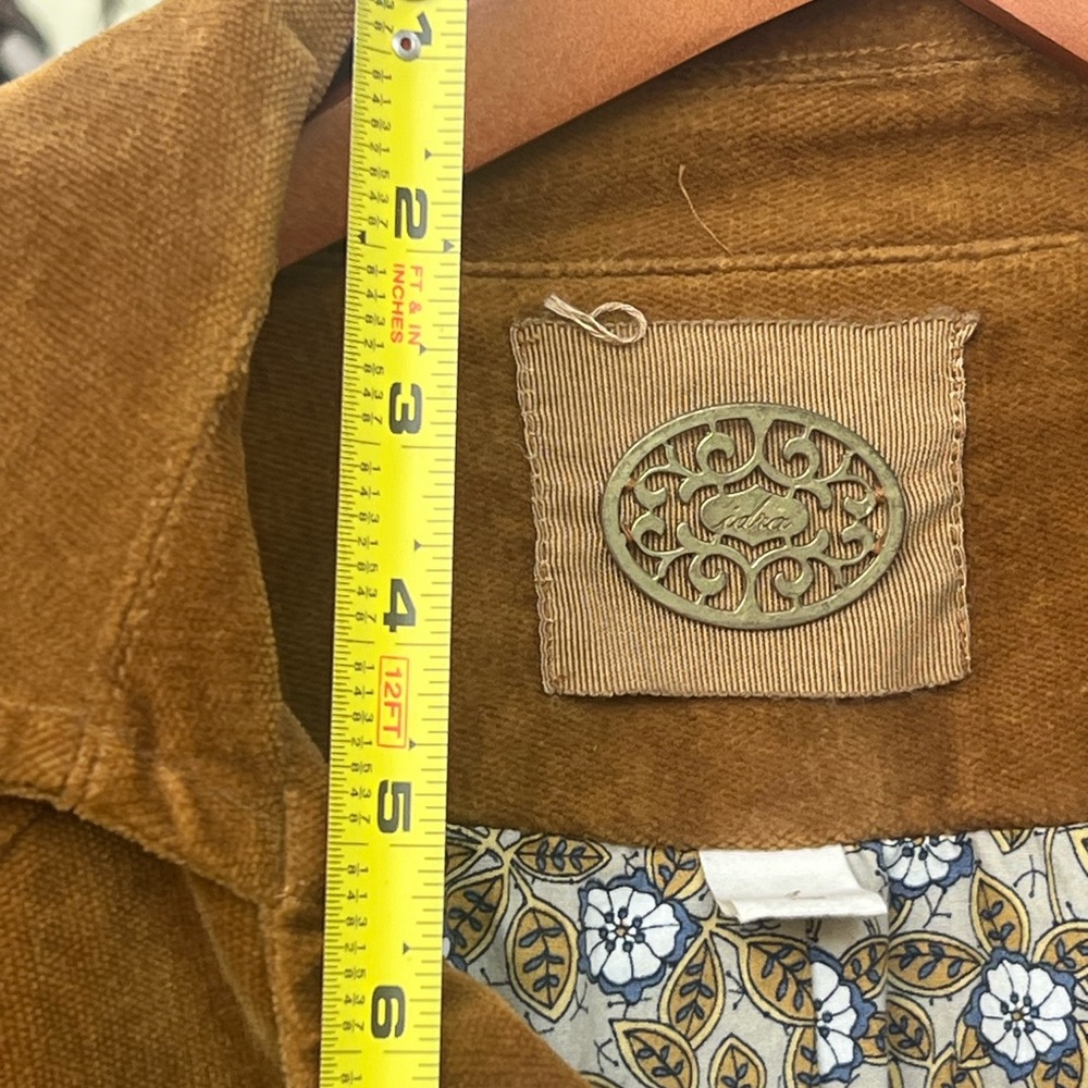 Vintage Anthropologie | idra tan Velvet Blazer with Floral Lining - Picture 12 of 12